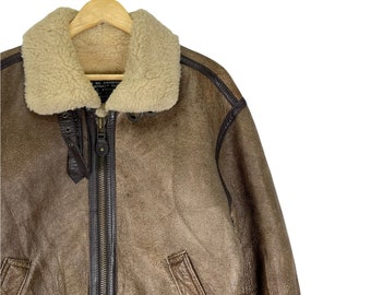 ジャケット・アウター Old US ARMY AIR FORCE B3 Flight Jacket US ARMY USAF B3 Flight Jacket Premium Leather Grown Lambskin