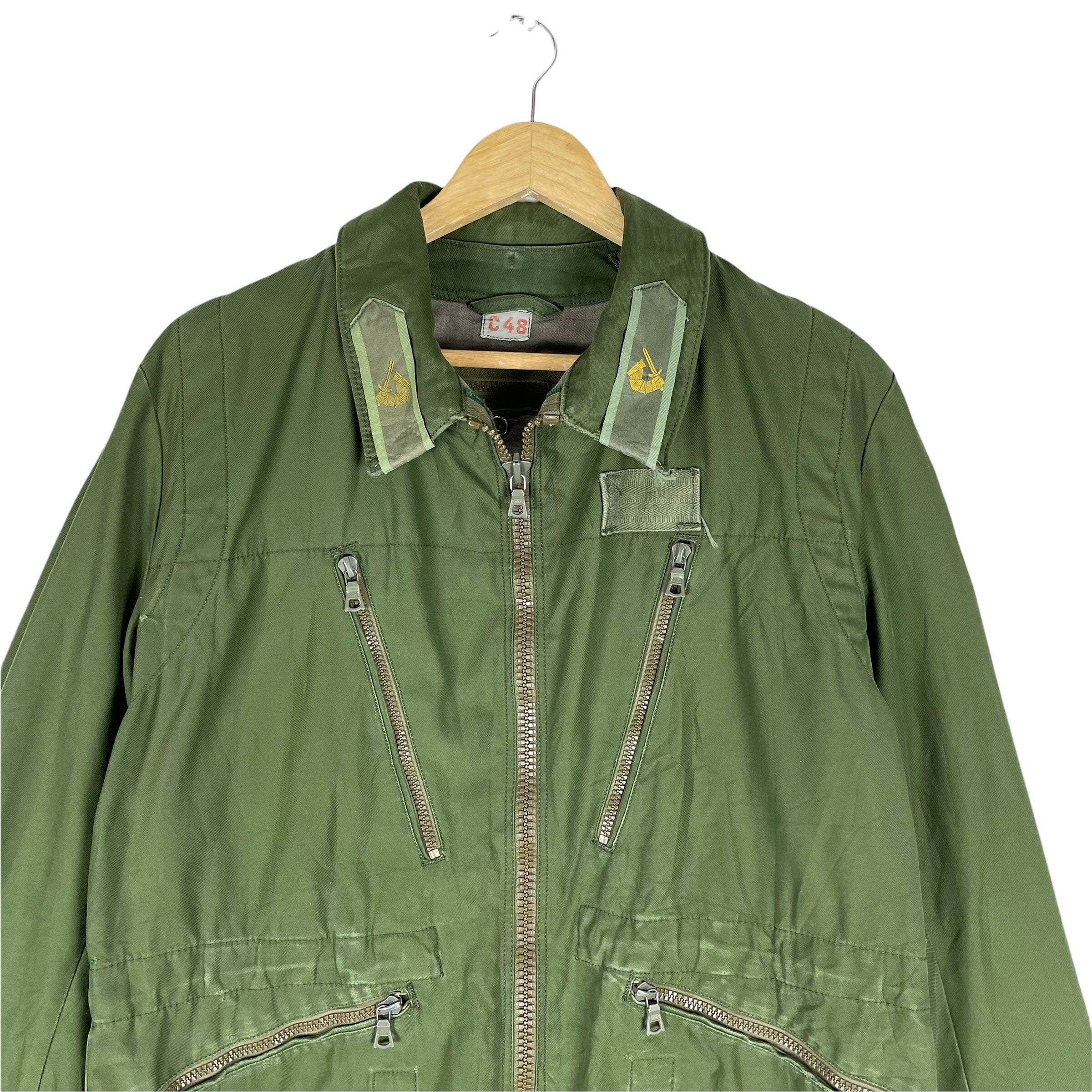 Vintage 70s Swedish C48 Military Multi Pocket Surplus Green Vintage 70s Swedish C48 Military Multi Pocket Surplus Green