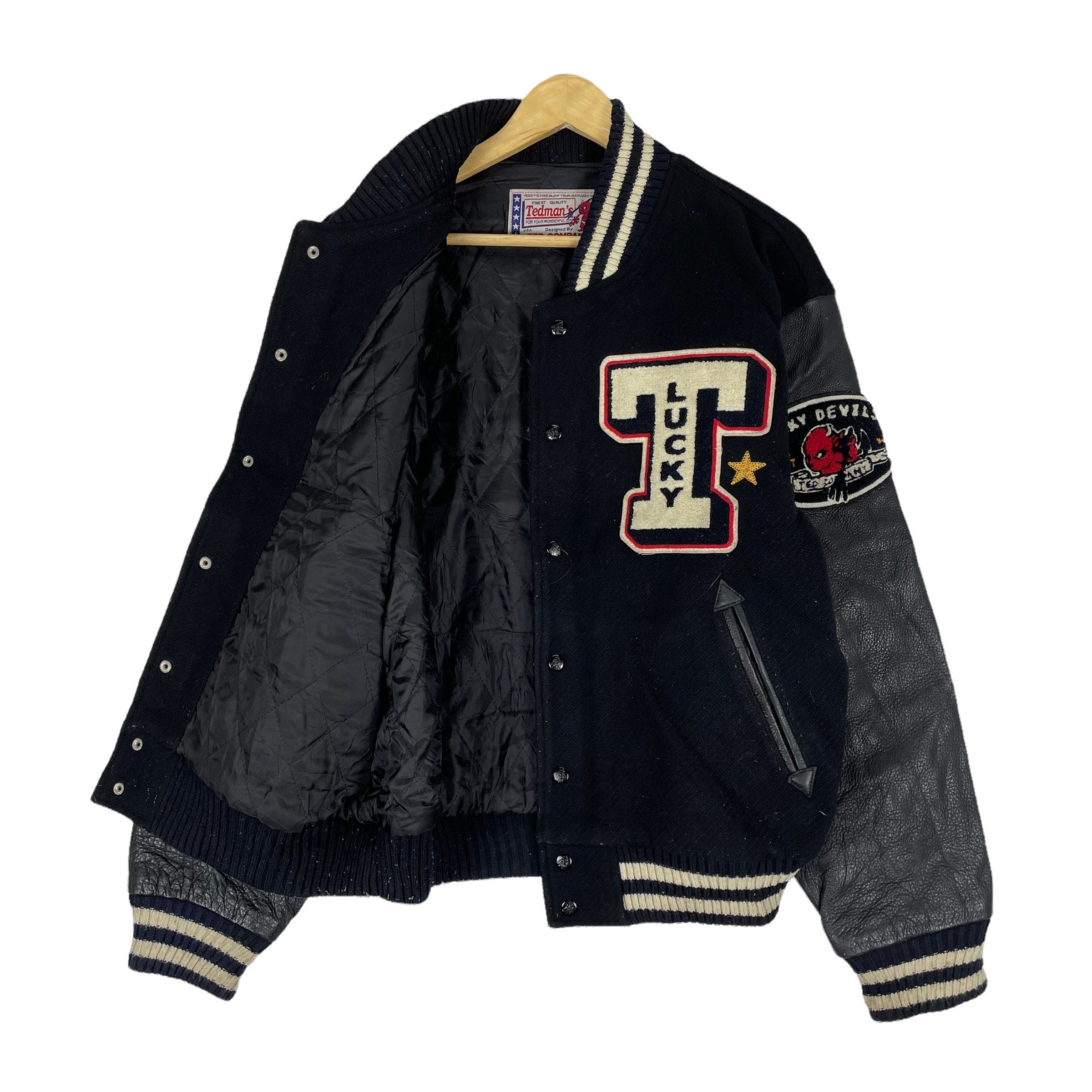 Vintage 90s TEDMAN COMPANY Limited Varsity Leather Jacket - Etsy