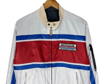 Vintage 80s Honda Racing Team Reversible Jacket (size L, Fits M