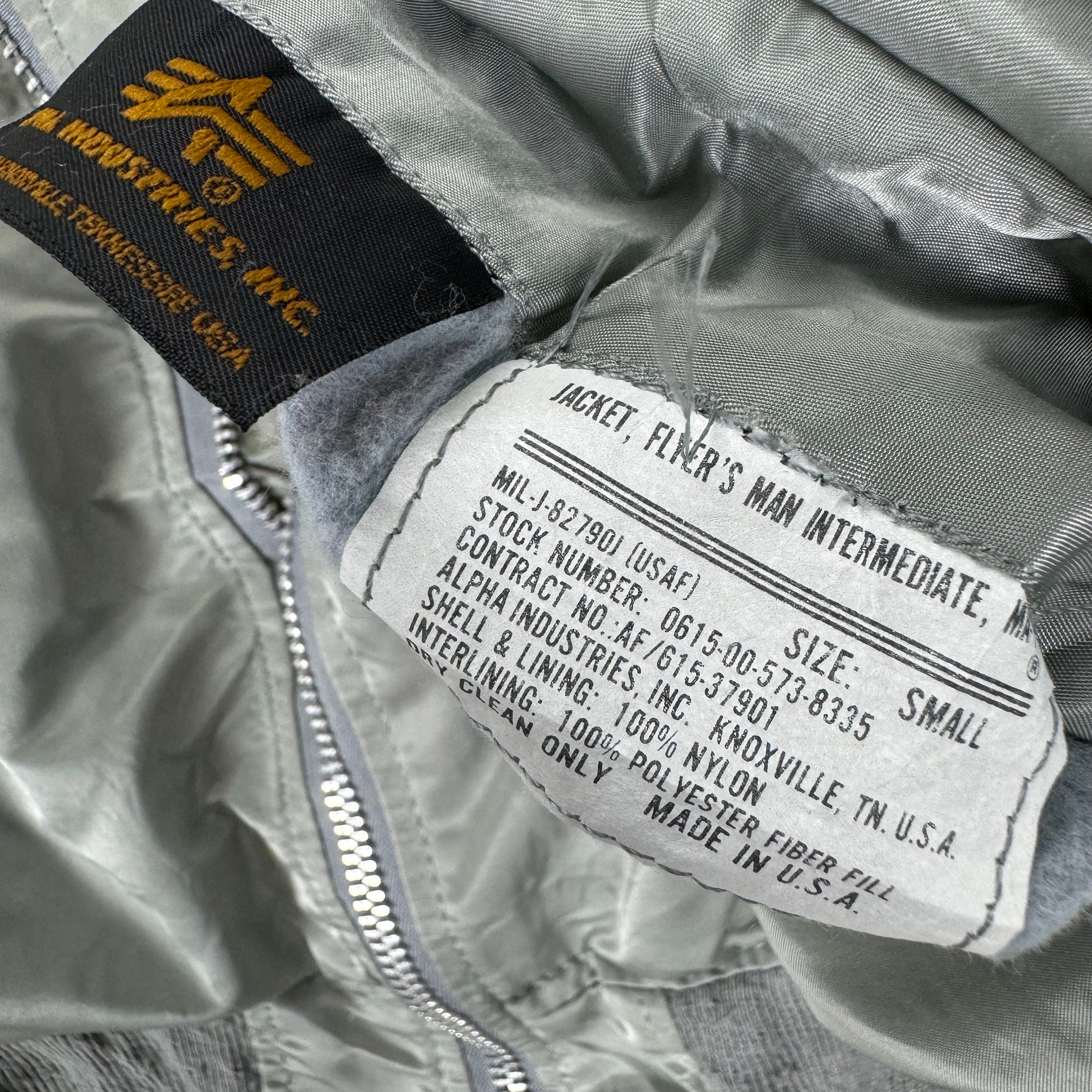 ALPHA INDUSTRIES Reversible Flight MA-1 Bomber Jacket Silver ALPHA INDUSTRIES Reversible Flight MA-1 Bomber Jacket Silver