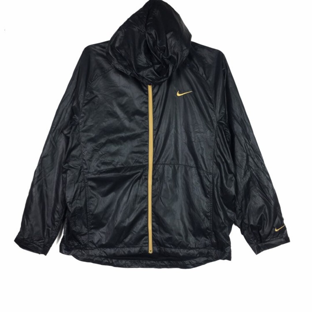 Nike Windbreaker Hoodie Jacket Full Zipper Small Logo Gold - Etsy