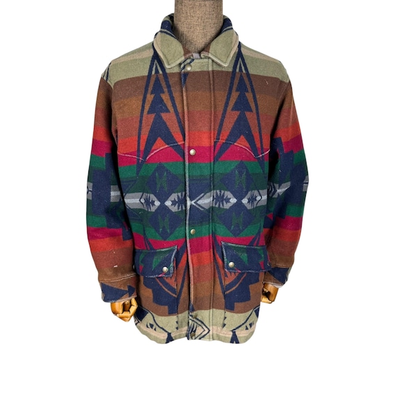 Heritage 80s Pendleton Native Aztec Western Jacke… - image 1