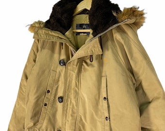 Vintage Spiewak Golden Fleece Military Parka - Brown Faux Fur Hood