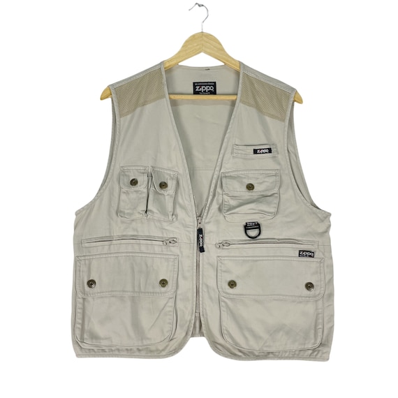 ZIPPO Vest Tactical Multi Pocket Hunting Fishing Gear Biege Colour