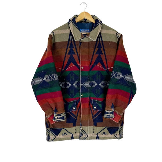 Heritage 80s Pendleton Native Aztec Western Jacke… - image 3