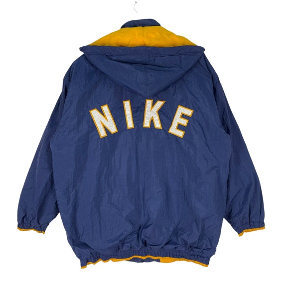 Vintage 90s NIKE Hoodie Windbreaker Navy Colour Spellout Light - Etsy