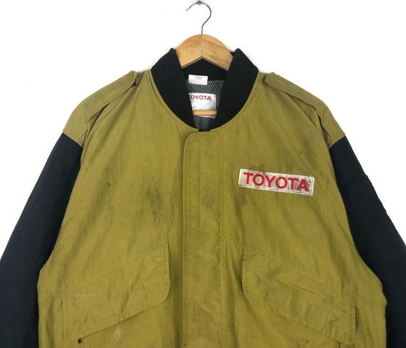Vintage 90s Toyota Zipper Jacket Motorsports Raci… - image 3