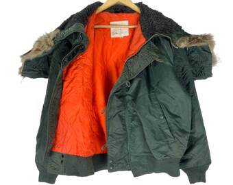 I Spiewak and Sons Fur Attach Hoodie Type N 2B Flyer Bomber I Spiewak and Sons Fur Attach Hoodie Type N 2B Flyer Bomber