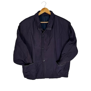 Vintage 80s Marithe Francois Girbaud MFG Closed Bomber Jacket Dark Purple Colour Size Small