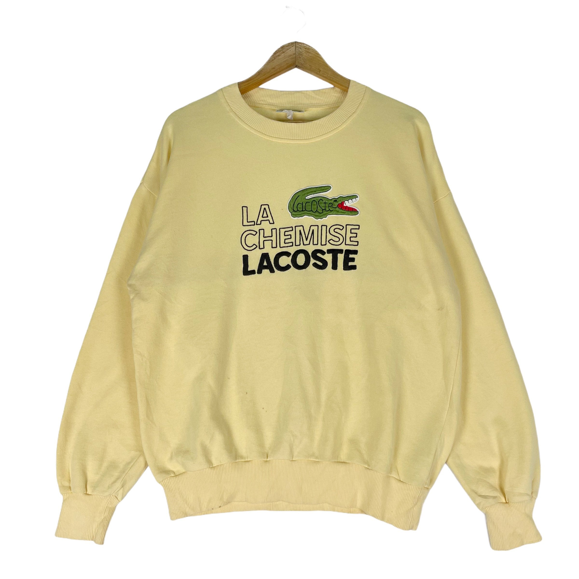 LACOSTE LA Sweatshirt Crewneck Lacoste Spell Out