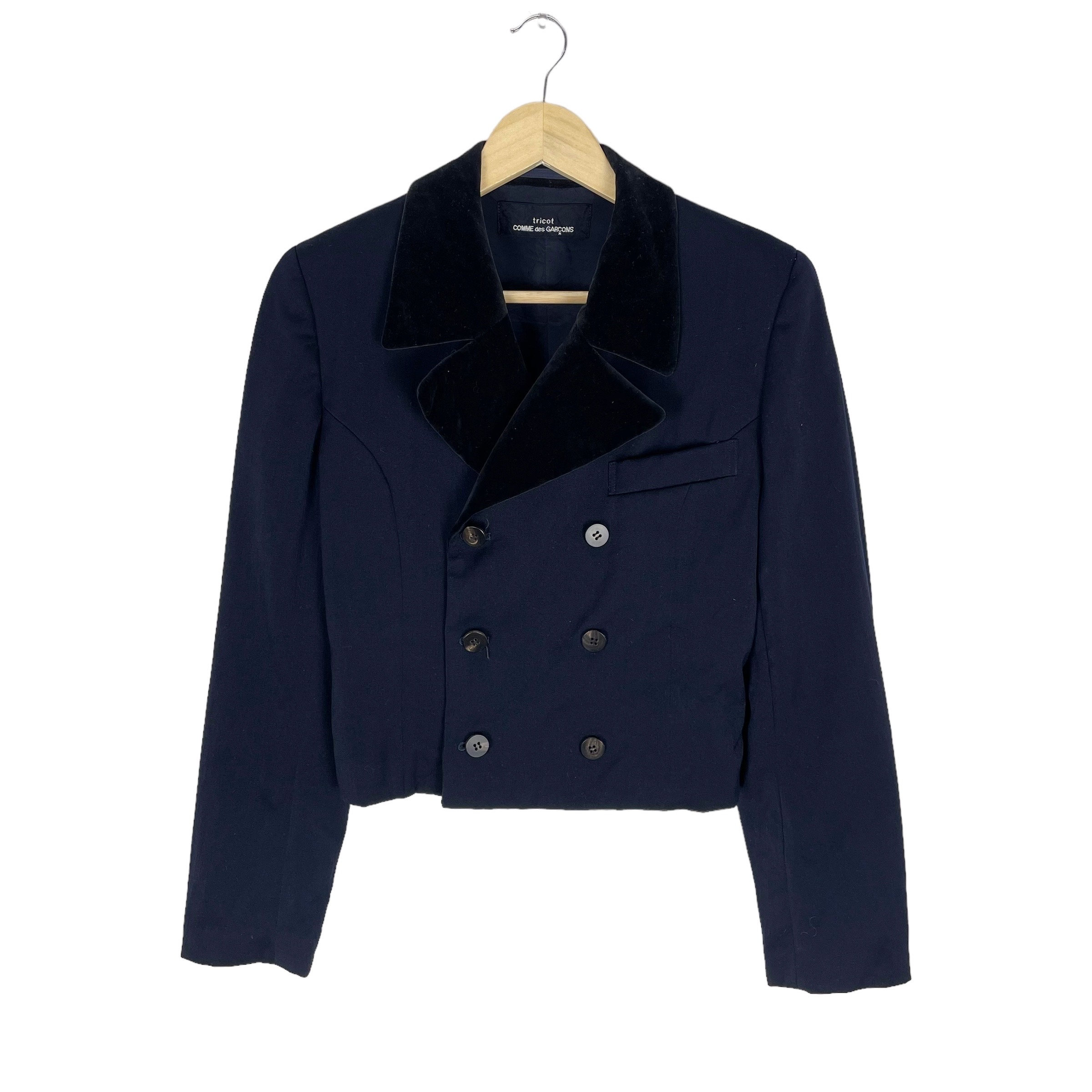 ジャケット・アウター AD1989 COMME des GARCONS wool blouson Vintage COMME Des GARÇONS Cropped Wool Jacket, AW1989, Size Medium