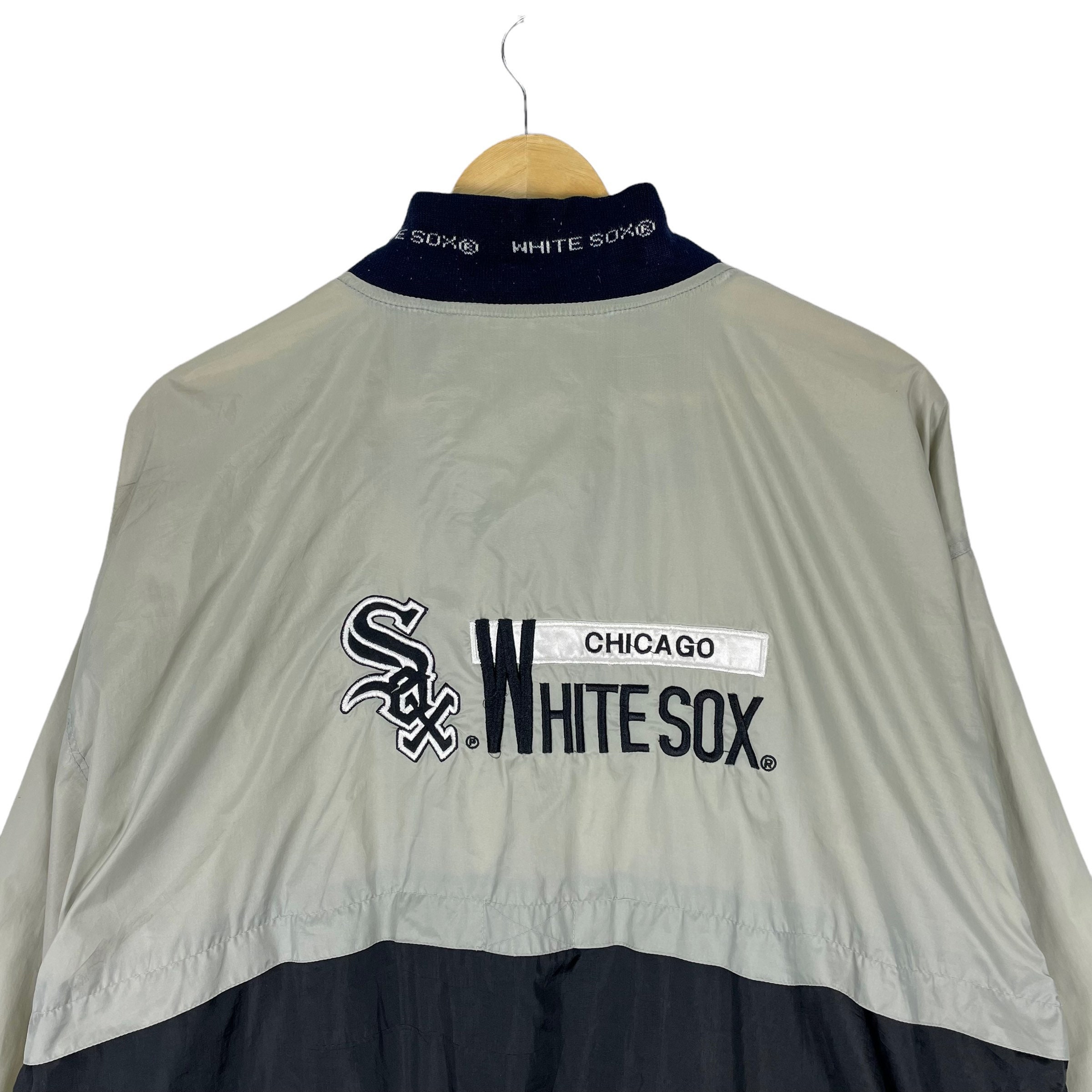 Vintage 90s Chicago White Sox Half Zip Light Zipper Jacket Vintage 90s Chicago White Sox Half Zip Light Zipper Jacket