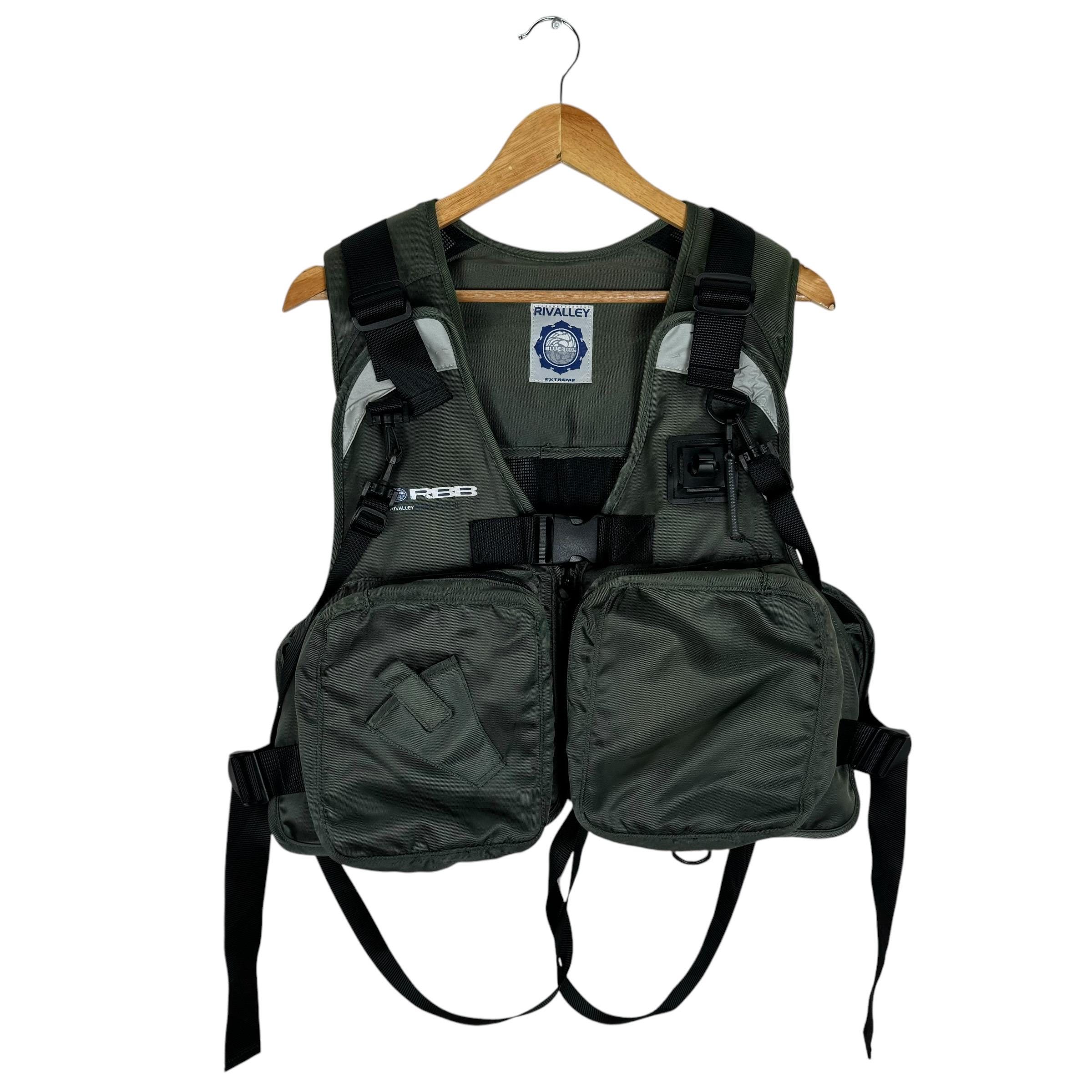 Rivalley Blue Blood Utility Vest: Green Nylon, Size M - Etsy