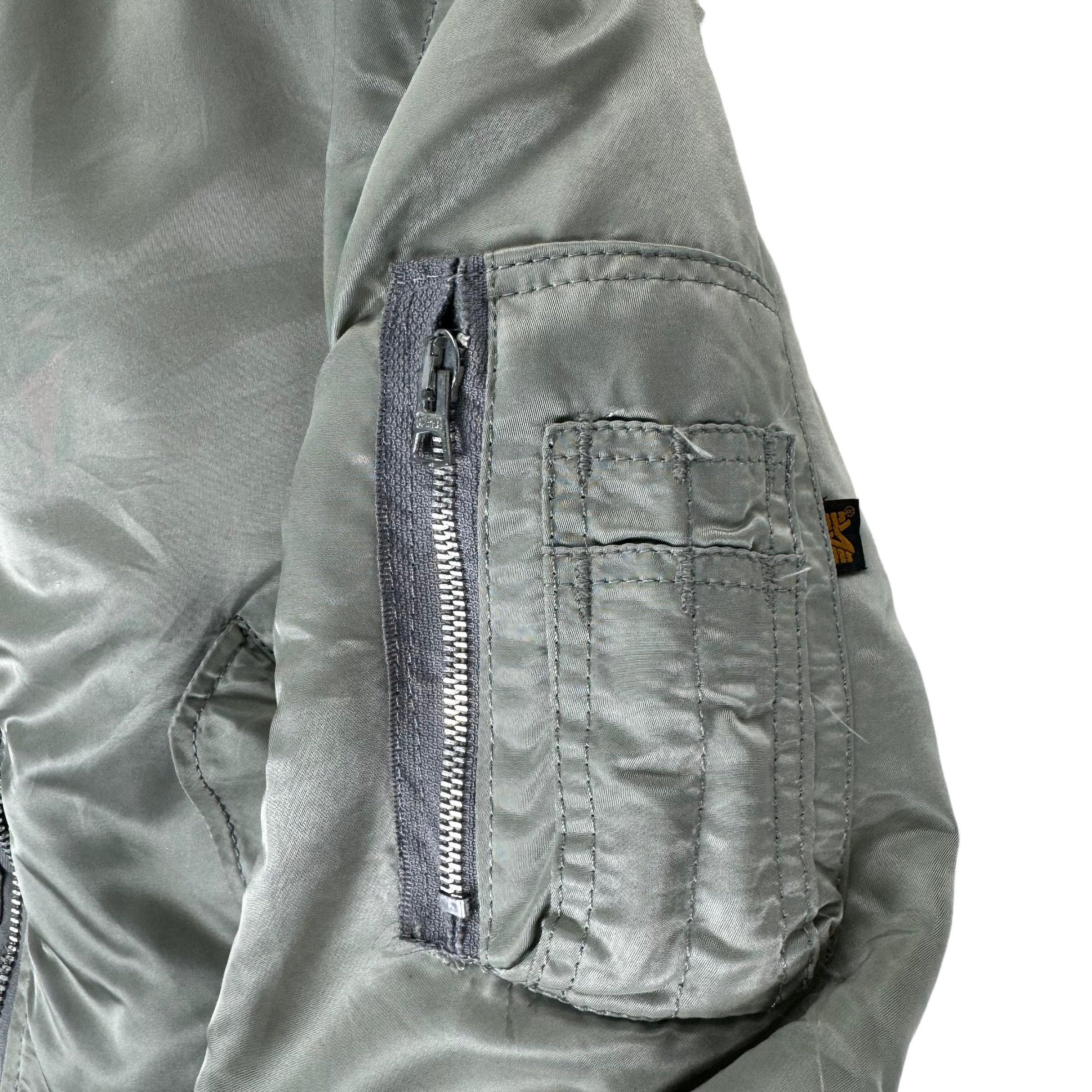 ALPHA INDUSTRIES Reversible Flight MA-1 Bomber Jacket Silver ALPHA INDUSTRIES Reversible Flight MA-1 Bomber Jacket Silver