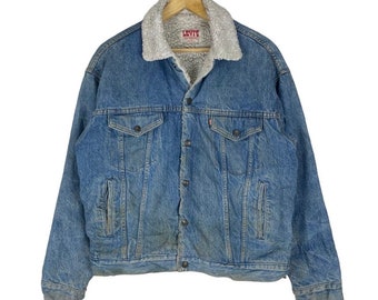 Vintage 90s: Levi's Zipped Cotton Chore Jacket - Dyed Black