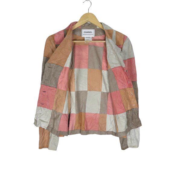 Chanel Identification AW2000 Jacket Patchwork Sue… - image 7