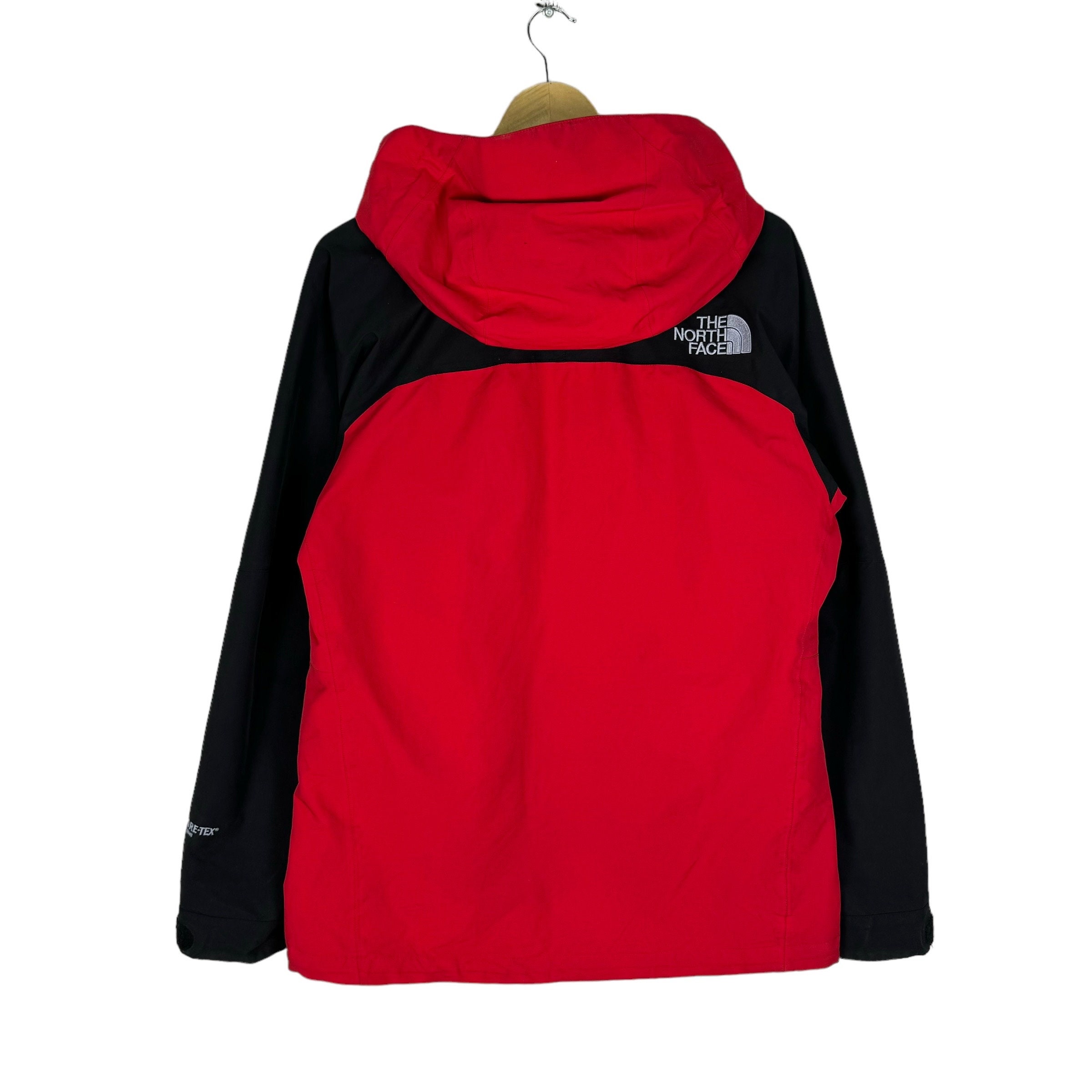 The North Face Goretex Jacket Hoodie Windbreaker Zip Red