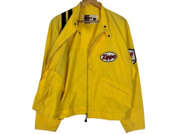 レモン　Vintage popcorn zip up jacket Vintage 80's Lavon Multicolor Colorblock Zip Up High Neck