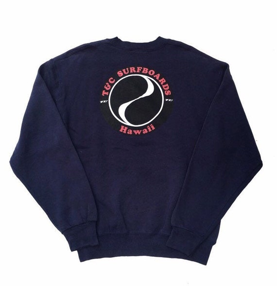 【日本製】 Sweatshirt Designs Surf T&C 90s Vintage Art Surf Design トップス