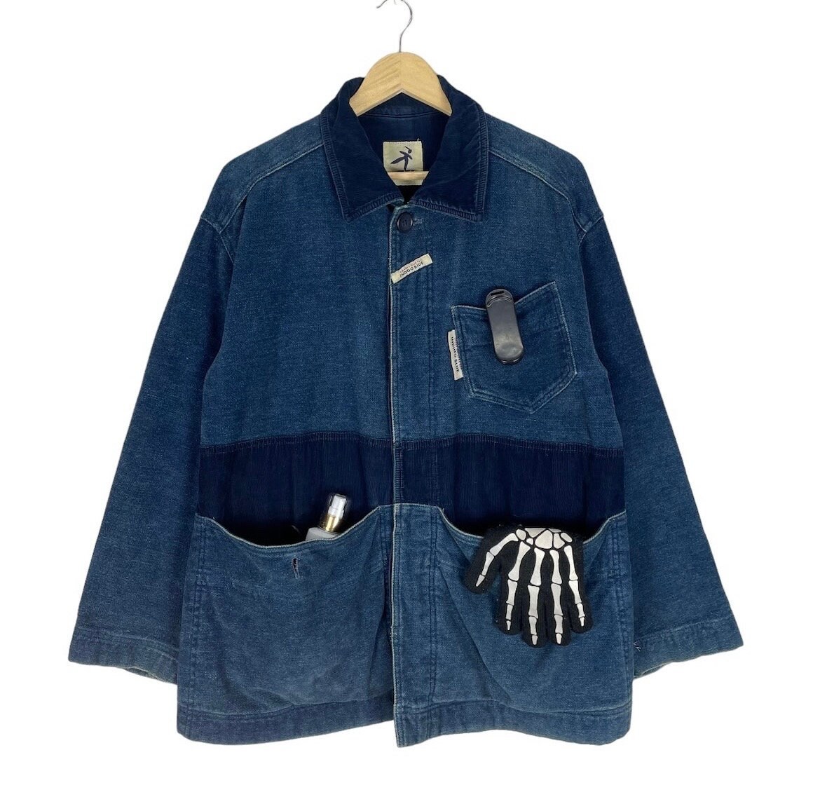 Vintage 90s Hai Sporting Gear by ISSEY MIYAKE Indigo Denim Vintage 90s Hai Sporting Gear by ISSEY MIYAKE Indigo Denim