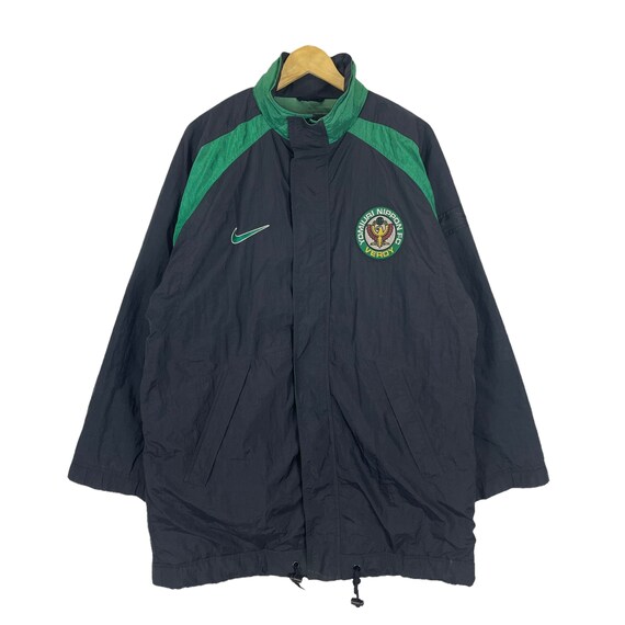 Vintage 90s Nike Tokyo Verdy Yomuiri Football Long Jacket