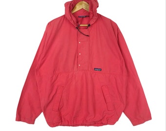Vintage 90s PATAGONIA Bomber Jacket Fleece Red Colour Mountain