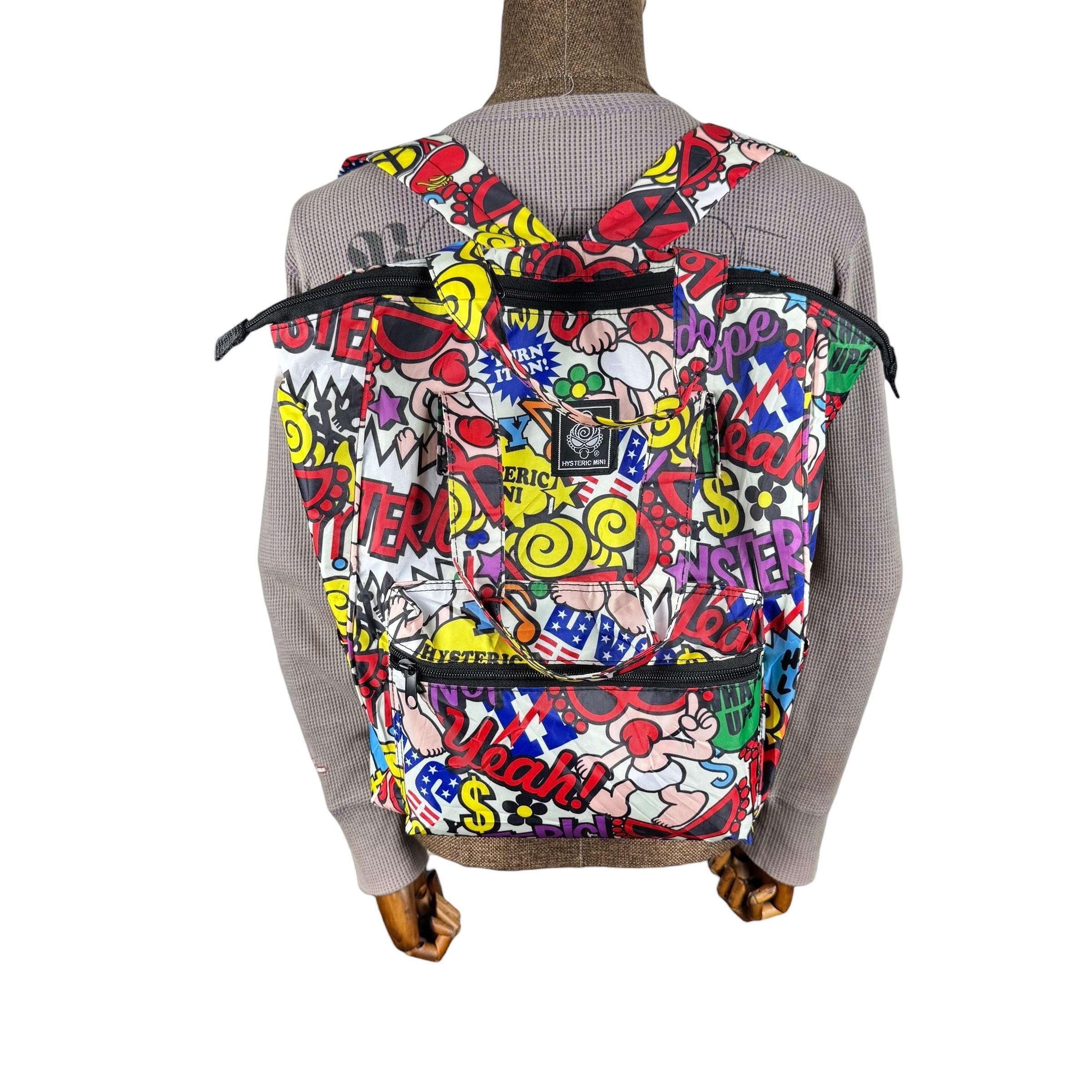 HYSTERIC GLAMOUR バックプリント ヒスガール ポロ　Sサイズ Hysteric Glamour Mini All Print Backpack / Tote Bags : Multicolour