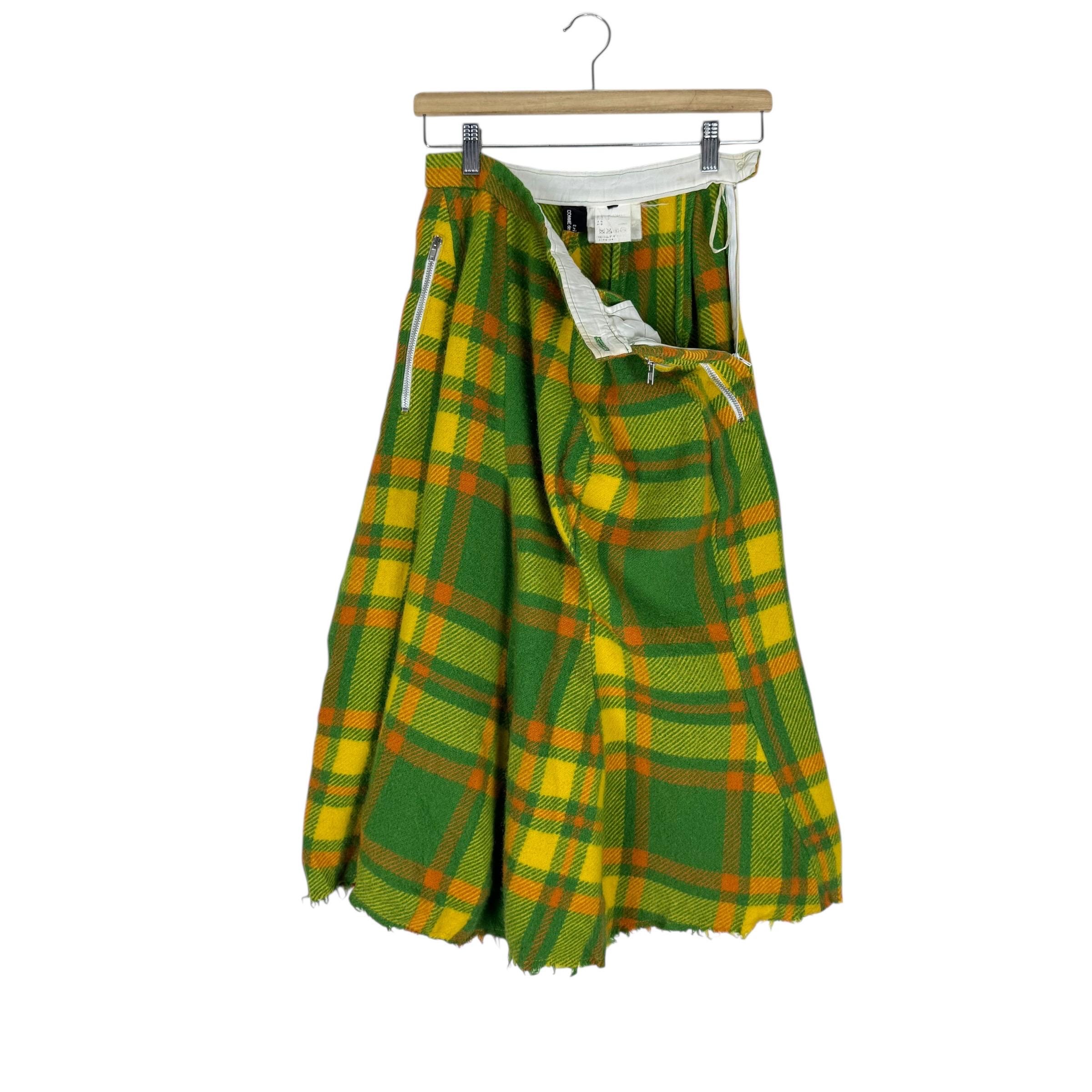 80s tricot CDG skirt style wool shorts 【公式通販】
