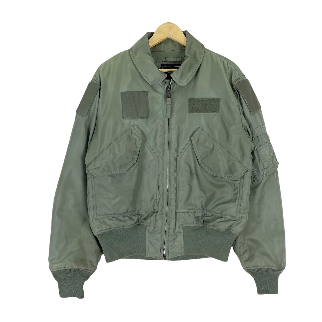 ALPHA INDUSTRIES Tanker CWU Bomber Jacket Green Colour ALPHA INDUSTRIES Tanker CWU Bomber Jacket Green Colour