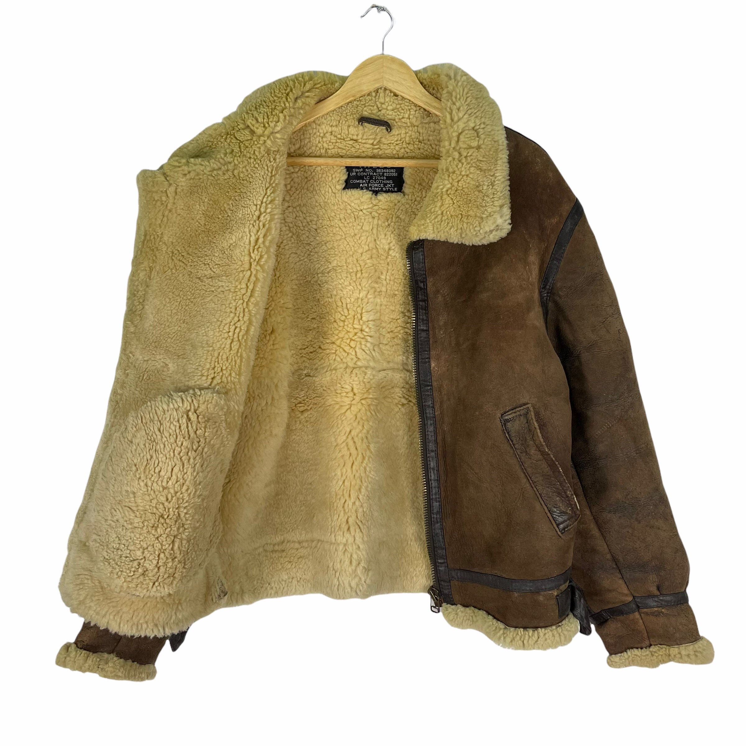 Vintage 90s Combat Clothing Type B3 Us Army Bomber Jacket - Etsy