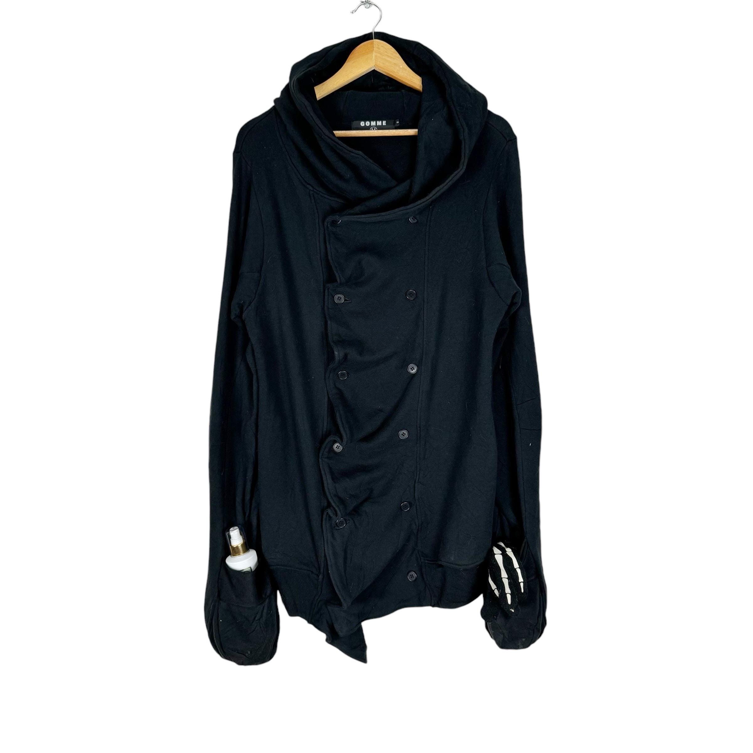 2024最新のスタイル Yohji Homme GOMME Yamamoto Japanese Hoodie Asymmetric トップス