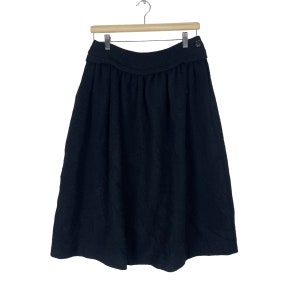 Yohji Yamamoto Mini Skirt Wool Zip Women Japan Fashion Designer Y’S BlackColour Waist 32