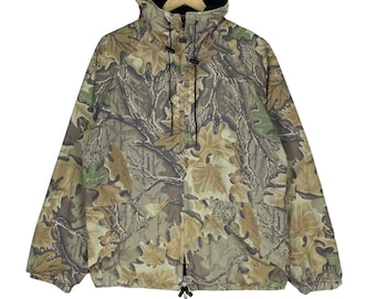 WALLS Real Tree Camo Waterproof Hoodie Light Jacket Hunting Camouflage Size Medium
