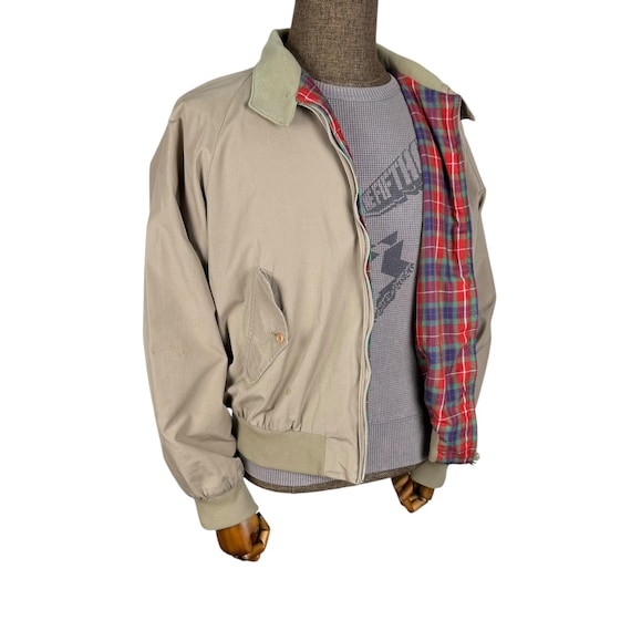 Vintage 70s Baracuta G9 Harrington Jacket: England Brown Cotton