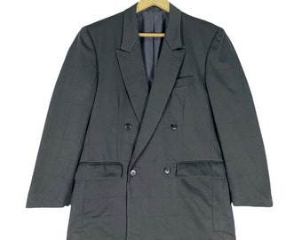 Vintage Christian Dior Monsieur Wool Blazer, Notch Lapel, Size L