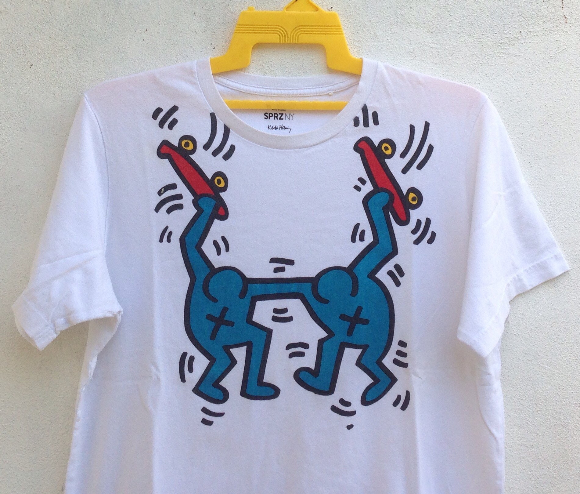 keith haring t shirt black
