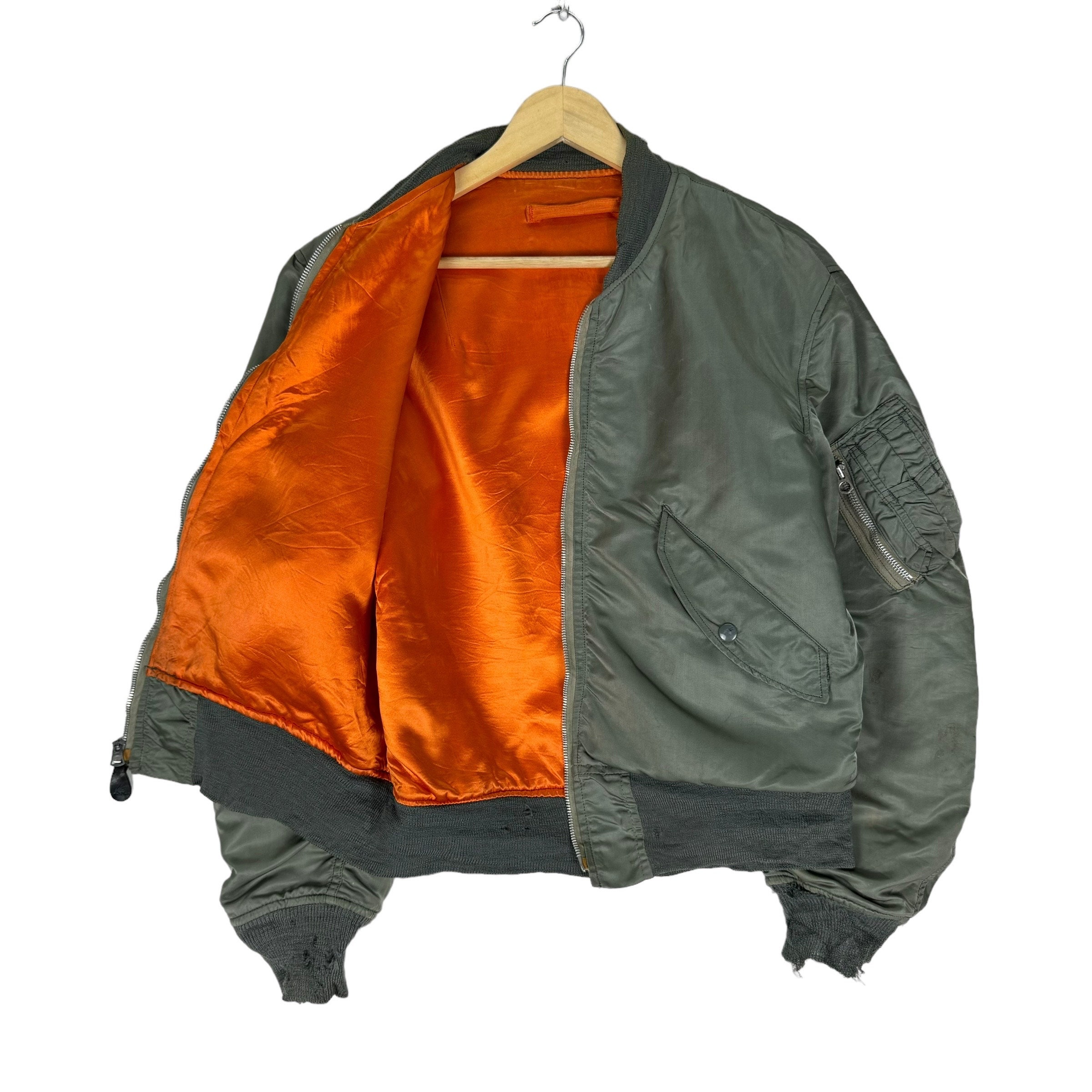 Vintage 70s ALPHA INDUSTRIES Reversible Flight MA-1 Bomber Vintage 70s ALPHA INDUSTRIES Reversible Flight MA-1 Bomber