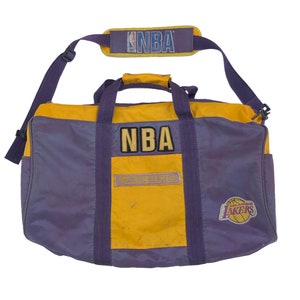 Vintage 90er Jahre Lakers Duffel Umhängetasche Sport NBA Baseball Team
