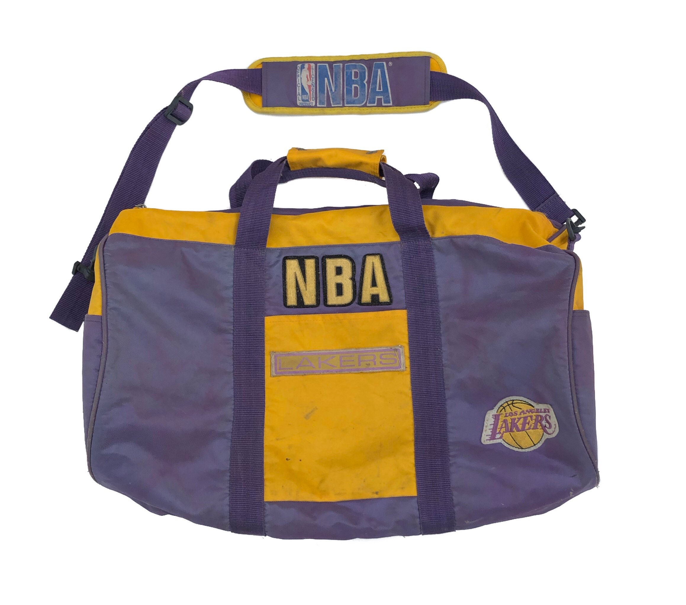 Vintage 90s Lakers Duffel Shoulder Bag Sports NBA Baseball Team - Etsy