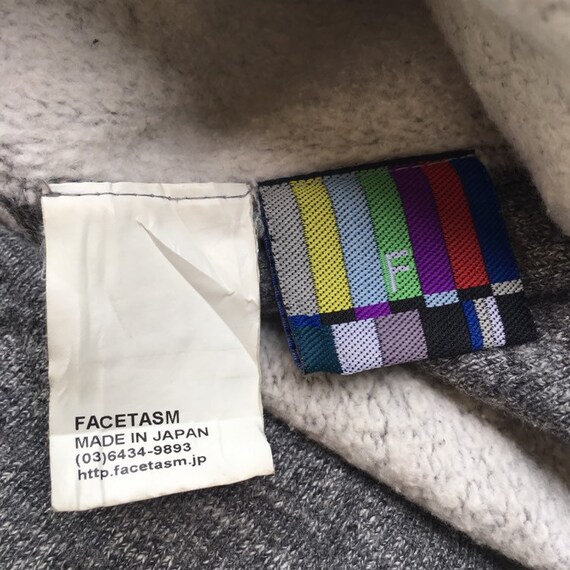 FACETASM Biggy Sweatshirt Multi Colour Mohair Sleeve Separate  