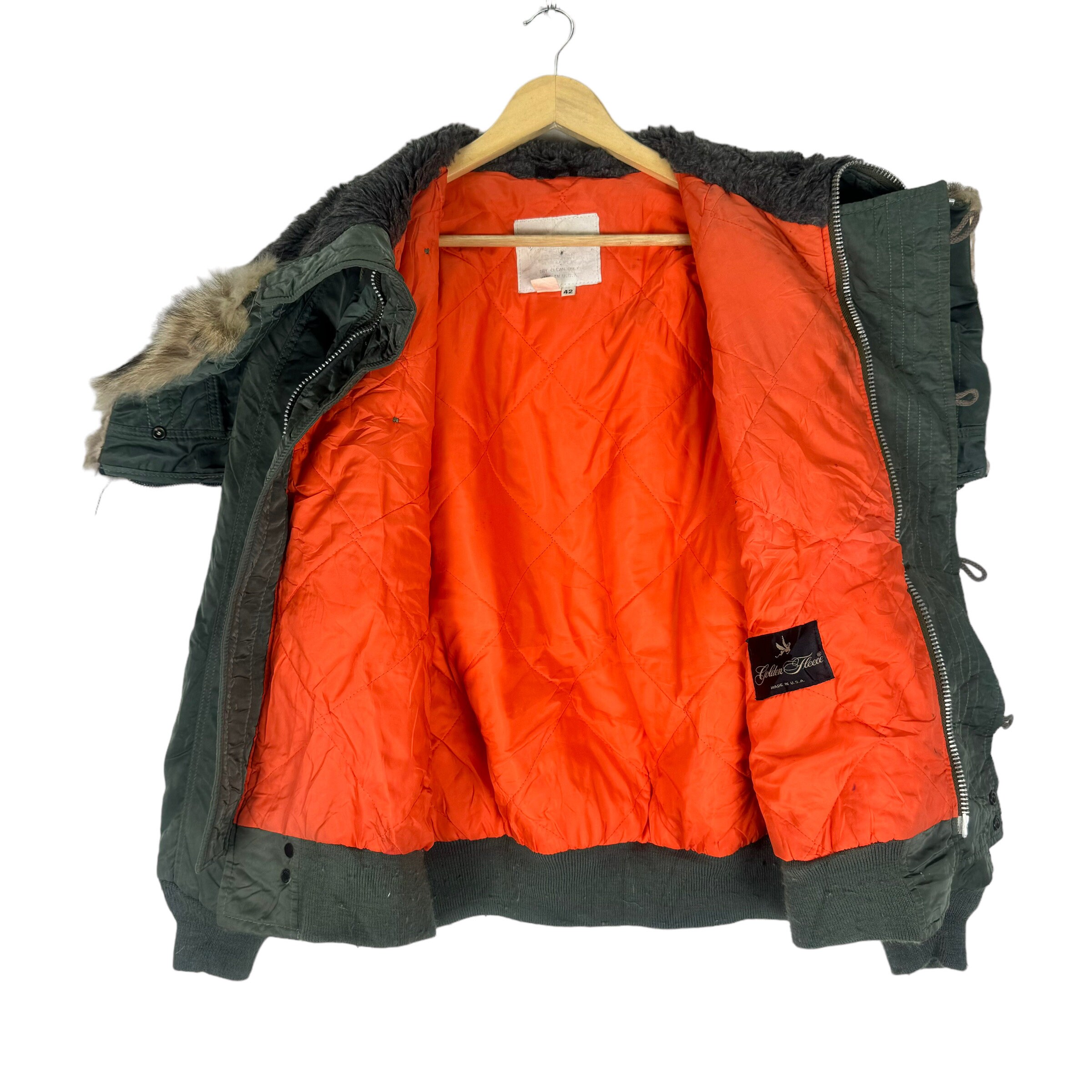 I Spiewak and Sons Fur Attach Hoodie Type N 2B Flyer Bomber I Spiewak and Sons Fur Attach Hoodie Type N 2B Flyer Bomber