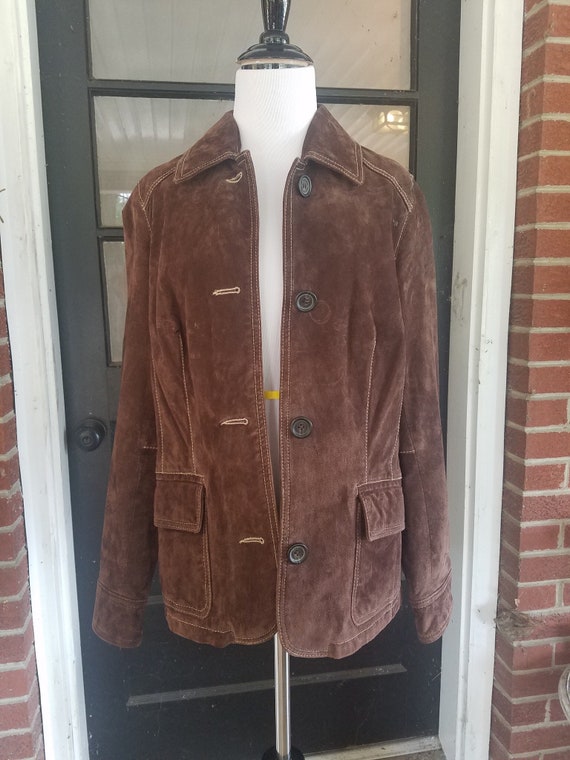 Vintage Suede Liz Claiborne Jacket - Vintage Suede