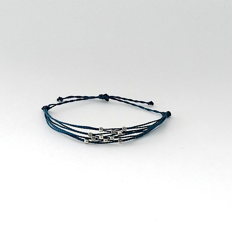 Fidget Bead Bracelet Multistrand Sliding Knot Bracelet Etsy