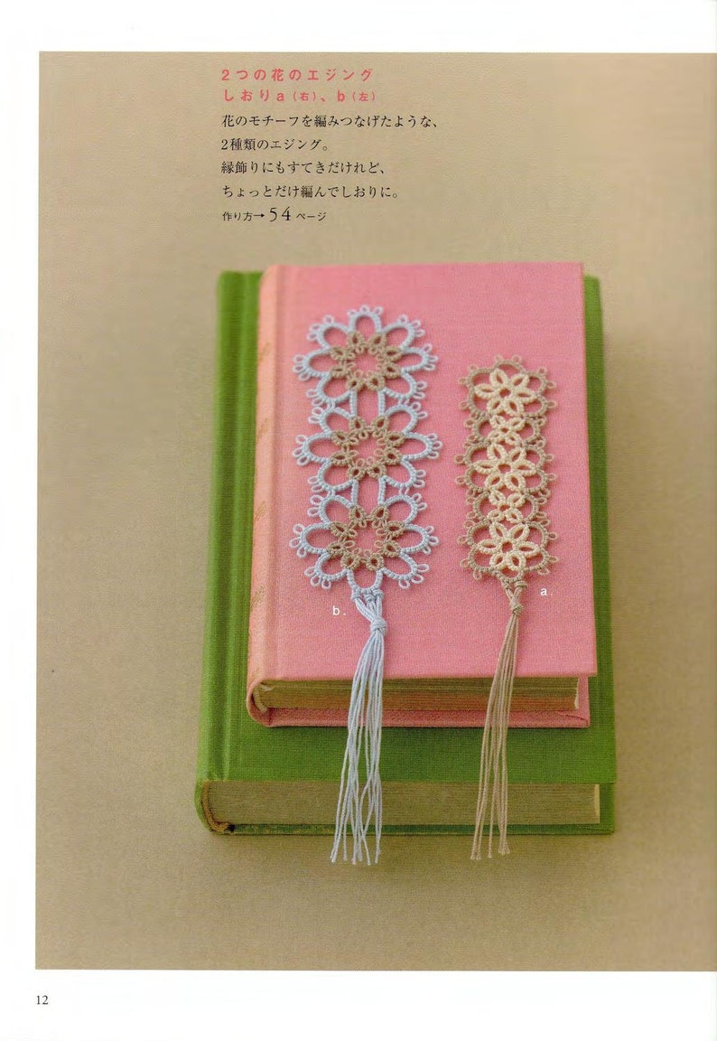 Tatting Lace Book Crochet Japanese Crafts Digital Pattern Etsy