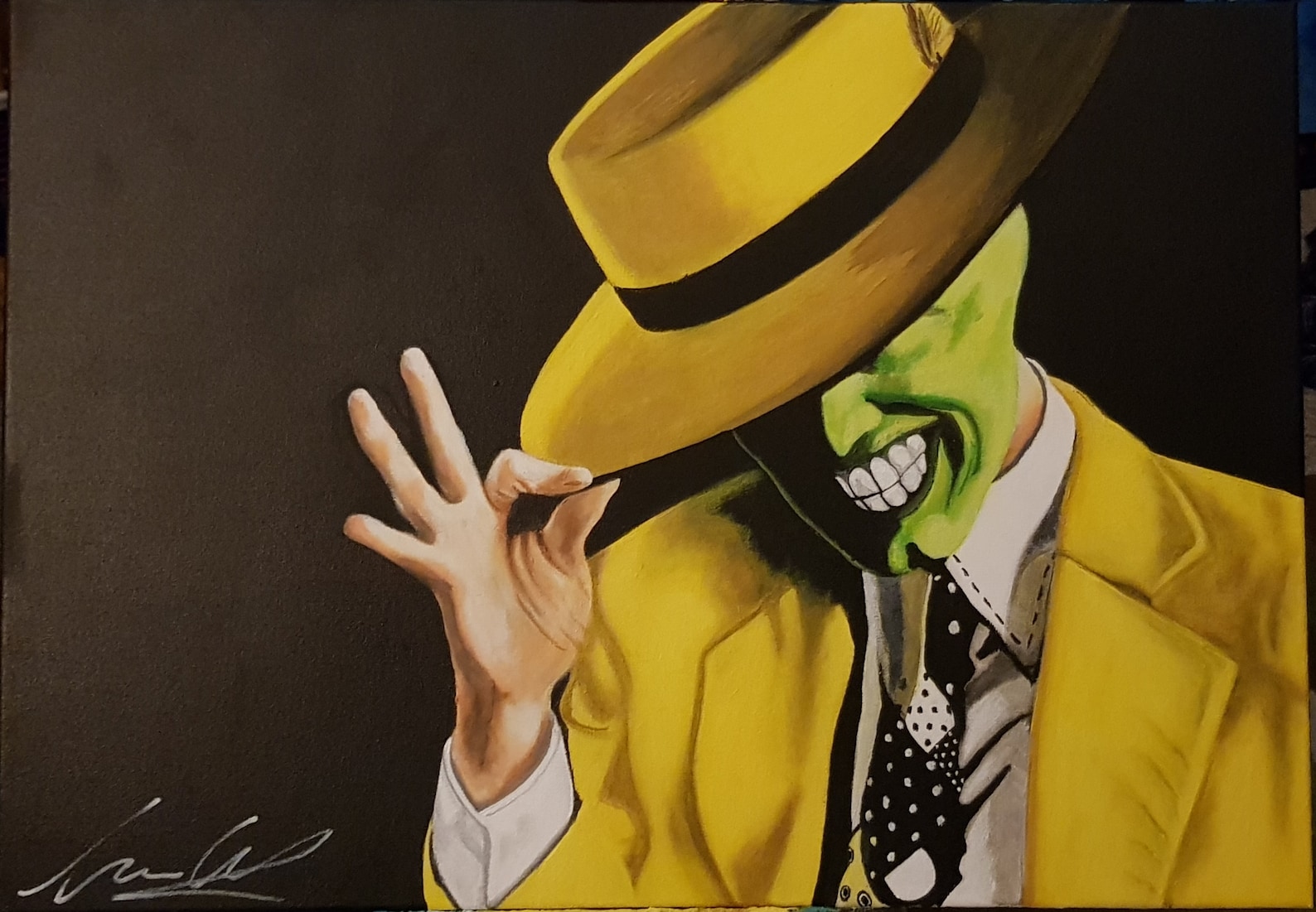 The Mask Jim Carrey Painting Etsy.