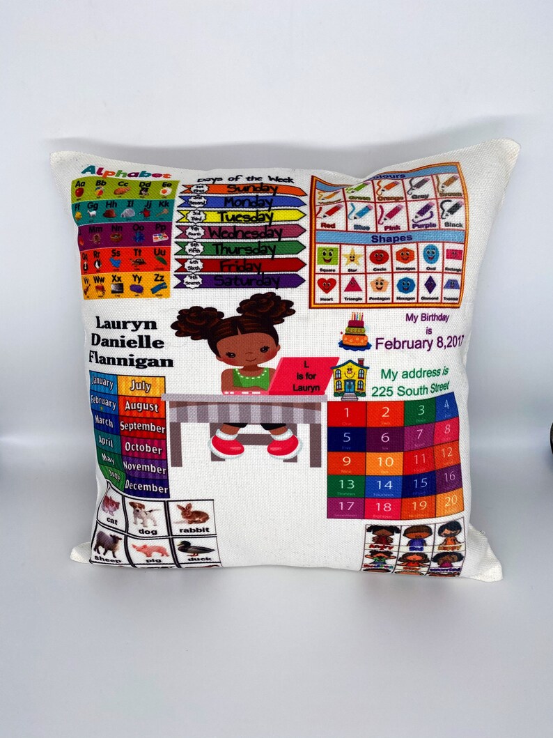Preschool Learning Pillows Etsy
