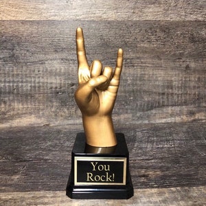 YOU ROCK! Employee Recognition Award Corporate Achievement Award Top Sales Appreciation Award Business Recognition Award Best Sales Quarter