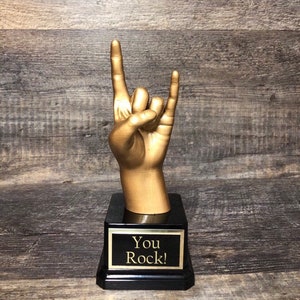 YOU ROCK! © Employee Recognition Award Corporate Achievement Award Top Sales Appreciation Award Business Recognition Award Best Sales