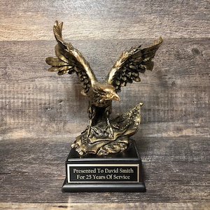 Eagle Trophy Sculpture Retirement Achievement Award Victory Trophy Years Of Service Military Thank You Gift Appreciation Award Top Sales